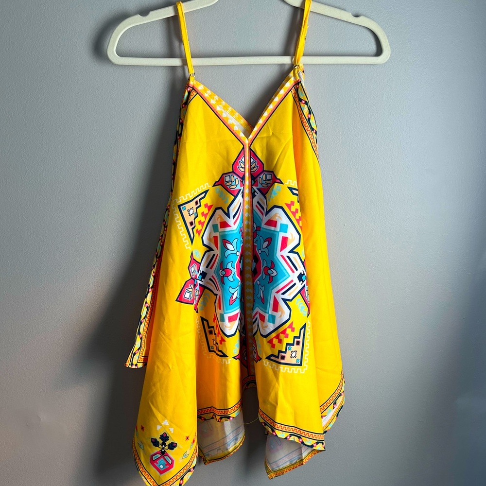 Bright yellow top
